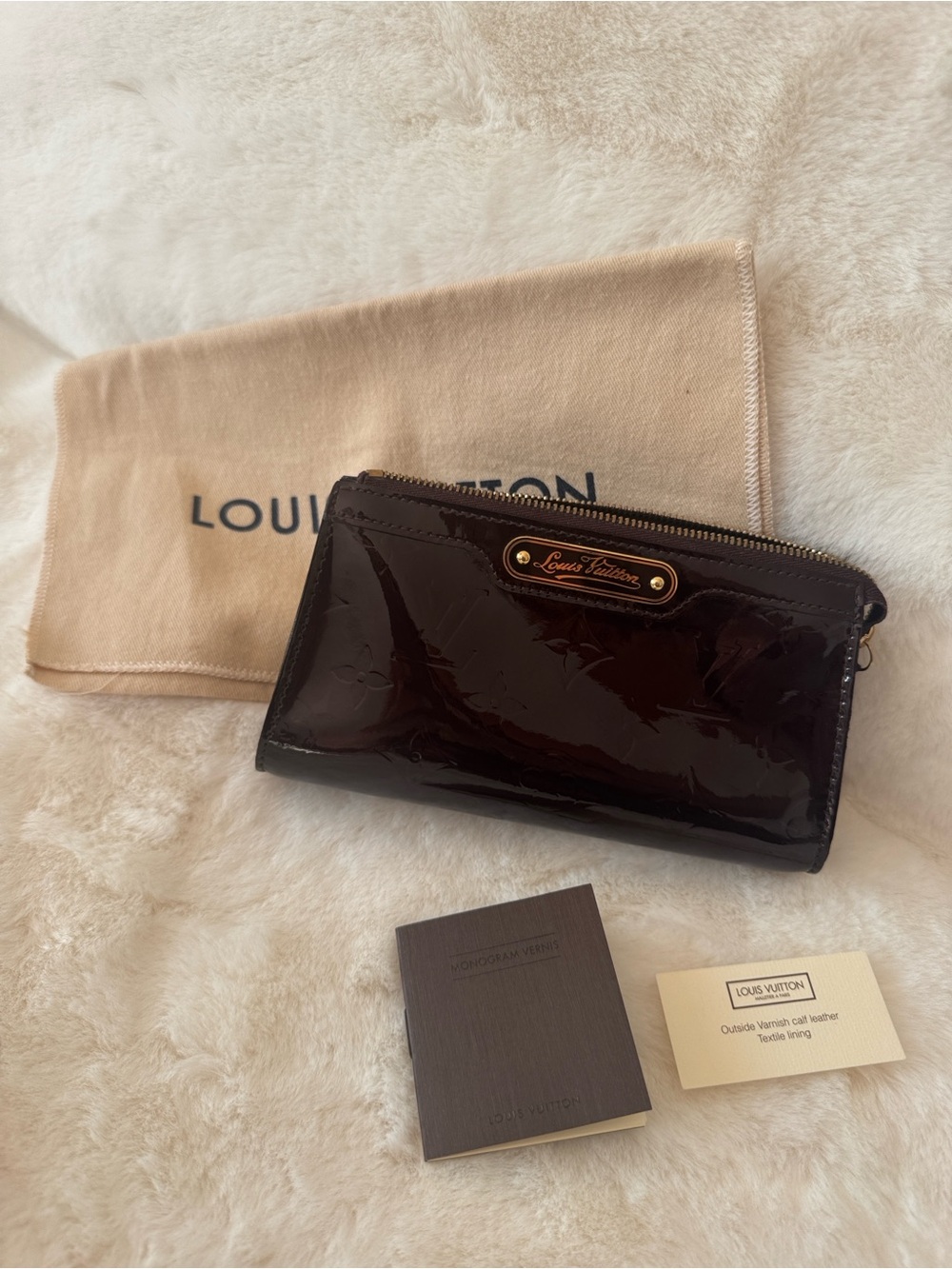Vintage Louis Vuitton Monogram Vernis leather in Aramante Make up Bag Top Zip🌷😎